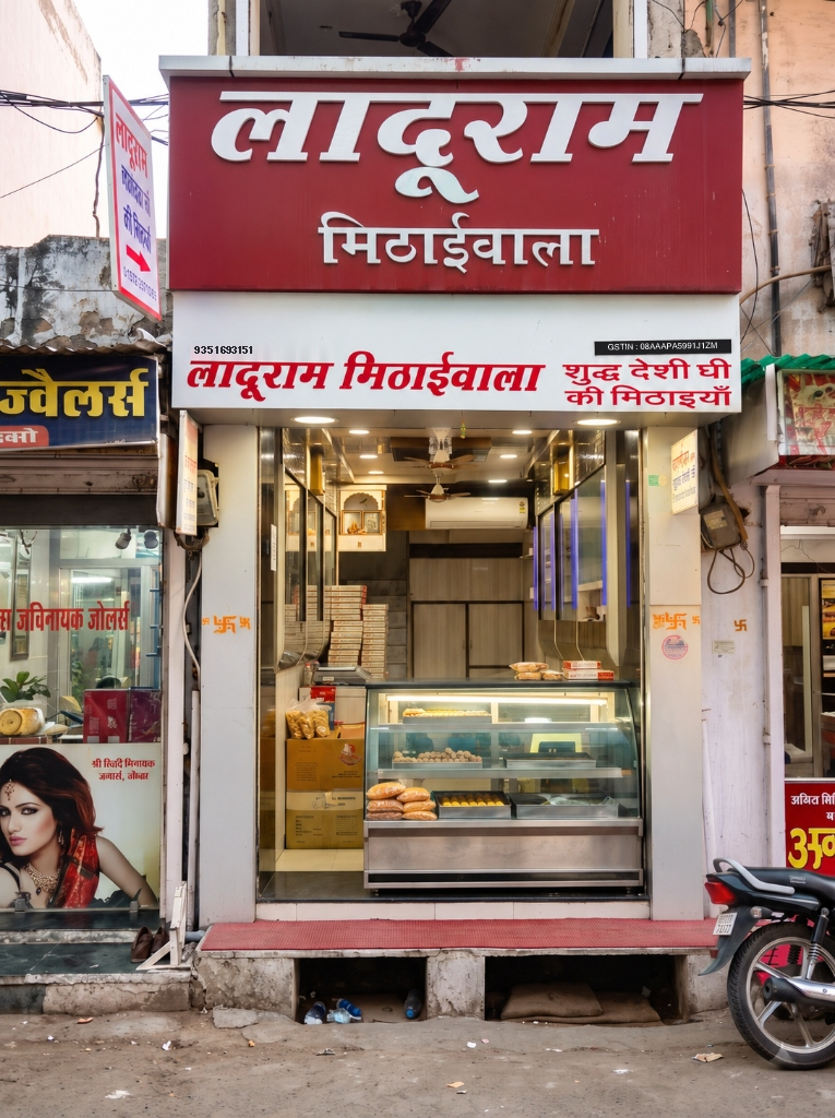 Laduram Mithaiwala Official Storefront Near Old Dujod Gate Sikar